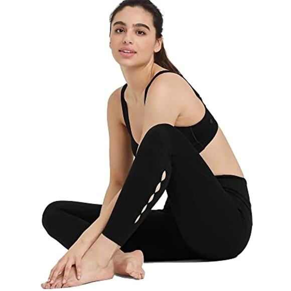 All In Motion High-Rise Flex Keyhole 7/8 Leggings Black, Size M, NWT - Picture 1 of 11